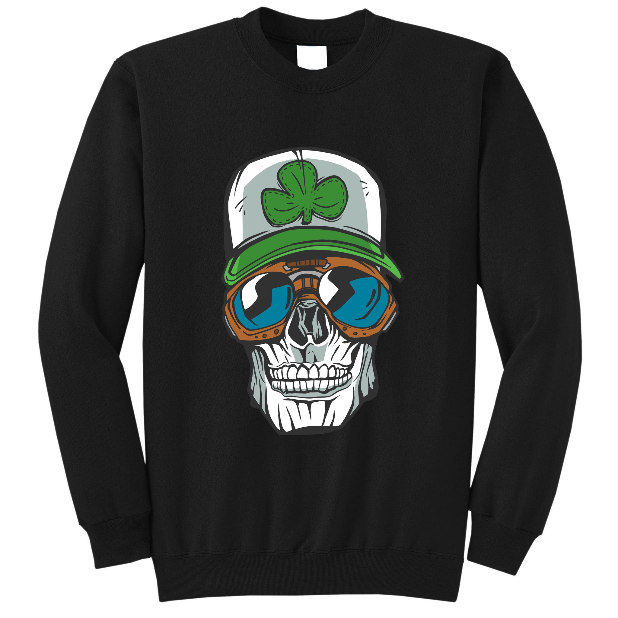 Lucky Irish Skull Tall Sweatshirt