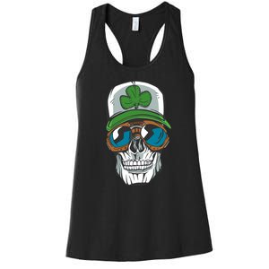 Lucky Irish Skull Women's Racerback Tank