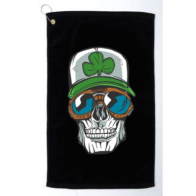 Lucky Irish Skull Golf Towel