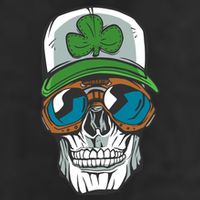 Lucky Irish Skull Golf Towel