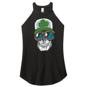 Lucky Irish Skull Women's Perfect Tri Rocker Tank