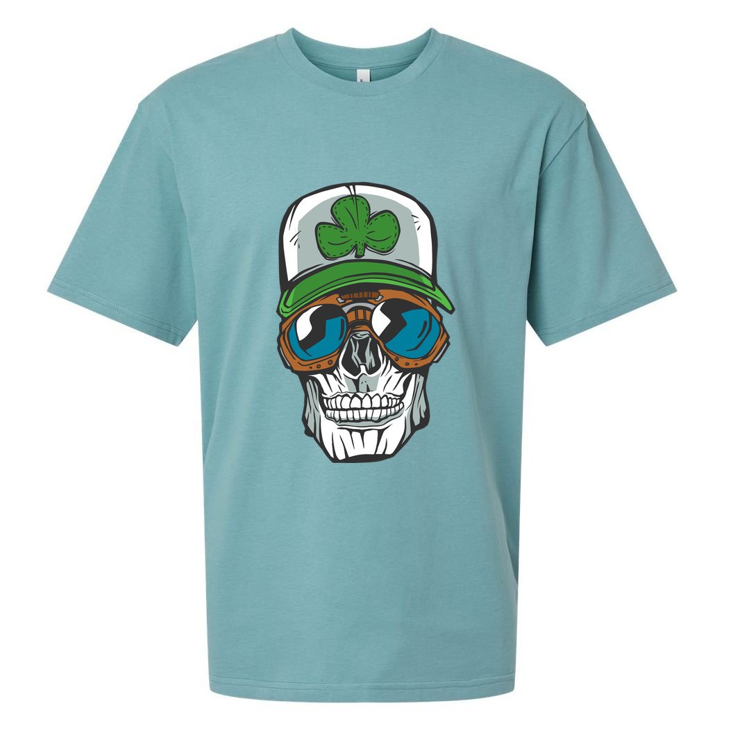 Lucky Irish Skull Sueded Cloud Jersey T-Shirt