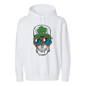 Lucky Irish Skull Garment-Dyed Fleece Hoodie