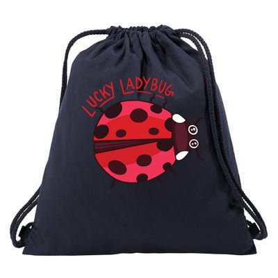 Lucky Ladybug Drawstring Bag