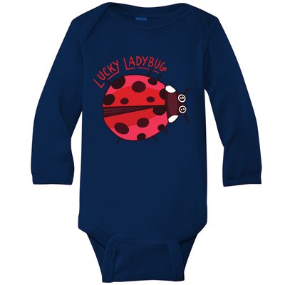 Lucky Ladybug Baby Long Sleeve Bodysuit