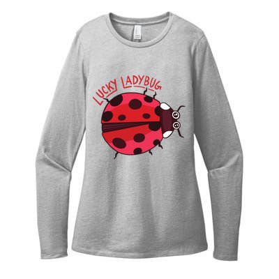 Lucky Ladybug Womens CVC Long Sleeve Shirt