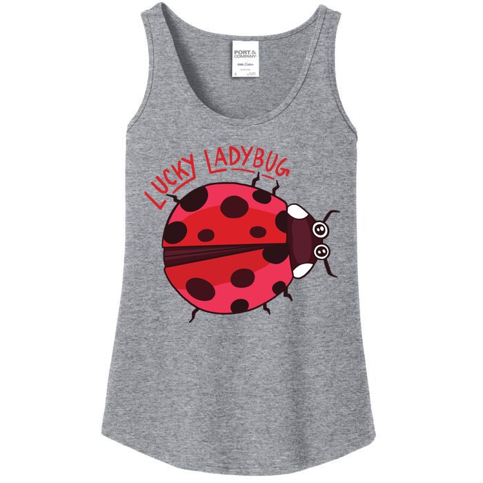 Lucky Ladybug Ladies Essential Tank