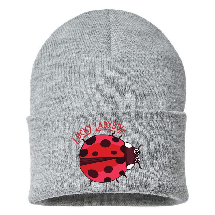 Lucky Ladybug Sustainable Knit Beanie