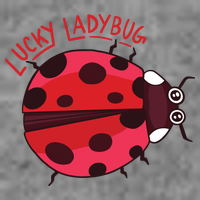 Lucky Ladybug Cropped Pullover Crew