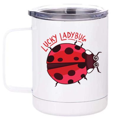 Lucky Ladybug 12 oz Stainless Steel Tumbler Cup