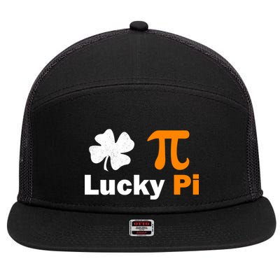 Lucky Pi St. Patrick's Day Clover 7 Panel Mesh Trucker Snapback Hat