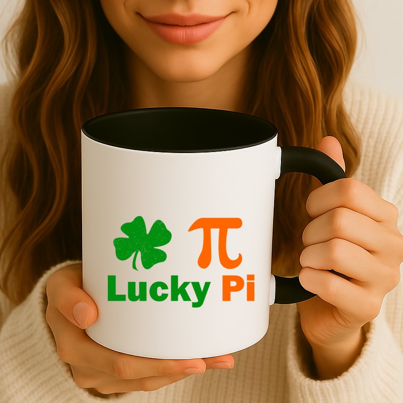Lucky Pi St. Patrick's Day Clover Mug