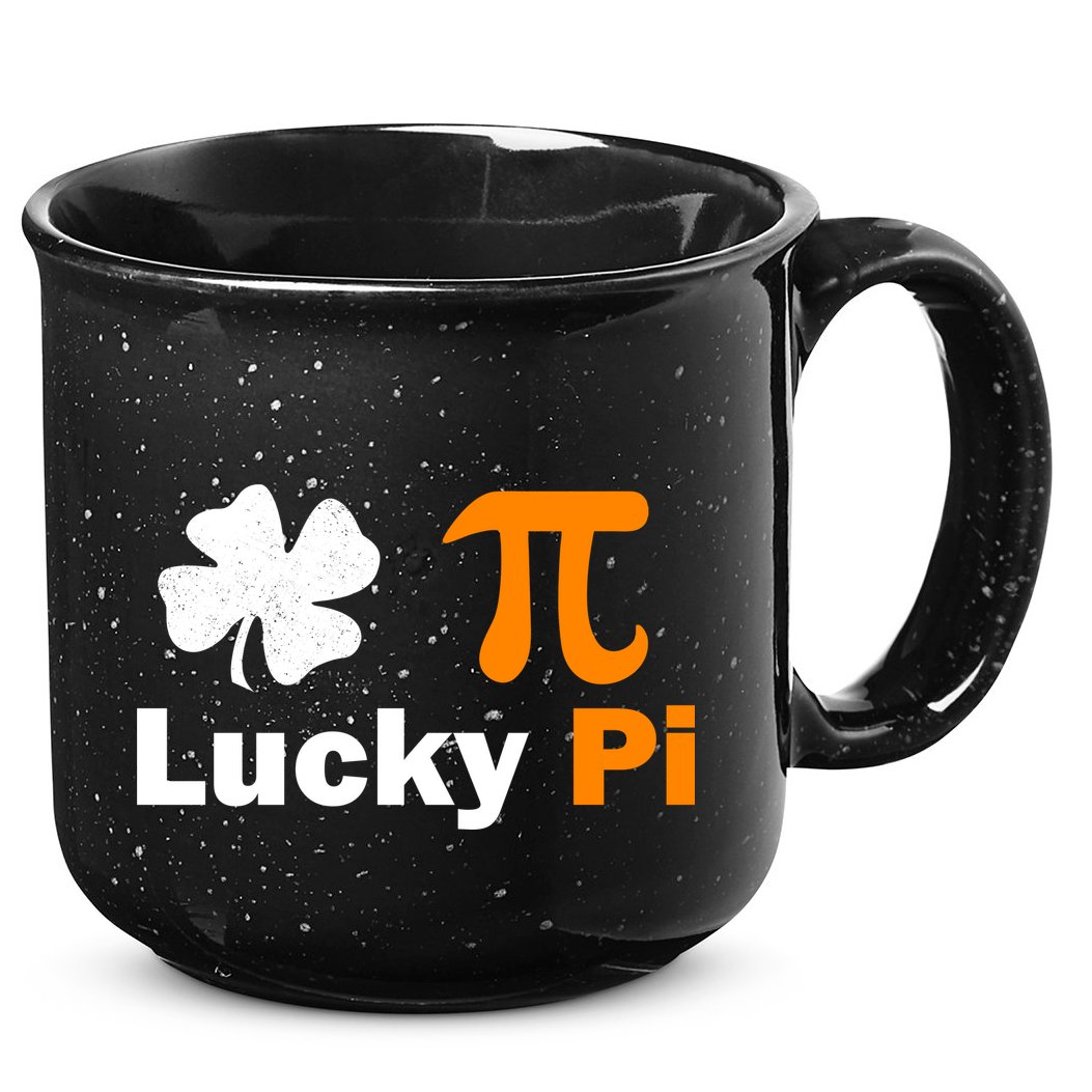 Lucky Pi St. Patrick's Day Clover 15oz Campfire Ceramic Mug
