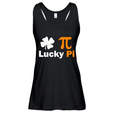 Lucky Pi St. Patrick's Day Clover Ladies Essential Flowy Tank