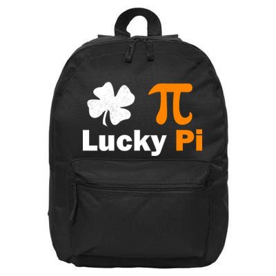 Lucky Pi St. Patrick's Day Clover 16 in Basic Backpack