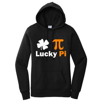 Lucky Pi St. Patrick's Day Clover Women's Pullover Hoodie