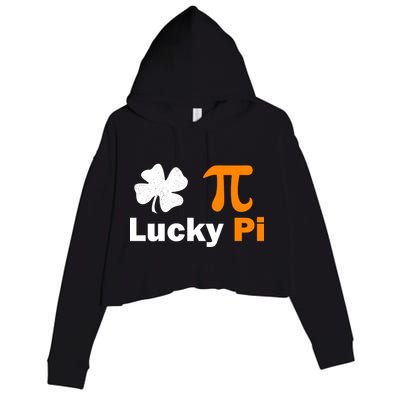 Lucky Pi St. Patrick's Day Clover Crop Fleece Hoodie