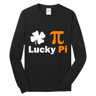 Lucky Pi St. Patrick's Day Clover Tall Long Sleeve T-Shirt