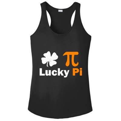 Lucky Pi St. Patrick's Day Clover Ladies PosiCharge Competitor Racerback Tank