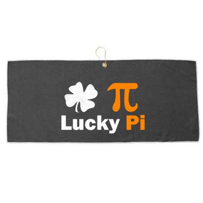 Lucky Pi St. Patrick's Day Clover Large Microfiber Waffle Golf Towel