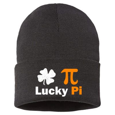 Lucky Pi St. Patrick's Day Clover Sustainable Knit Beanie