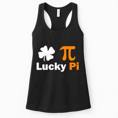Lucky Pi St. Patrick's Day Clover Womens Tank Top