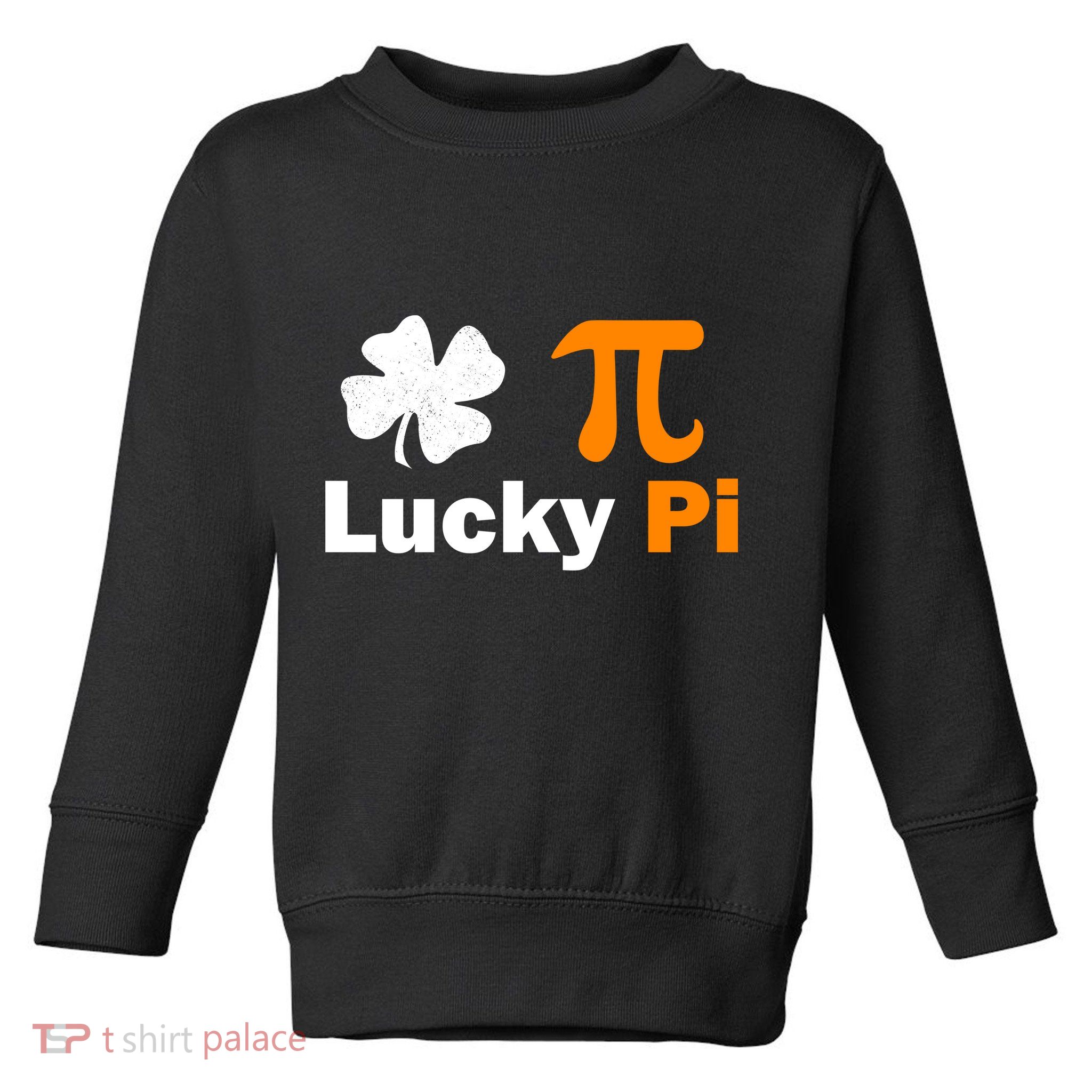 Lucky Pi St. Patrick's Day Clover Toddler Sweatshirt