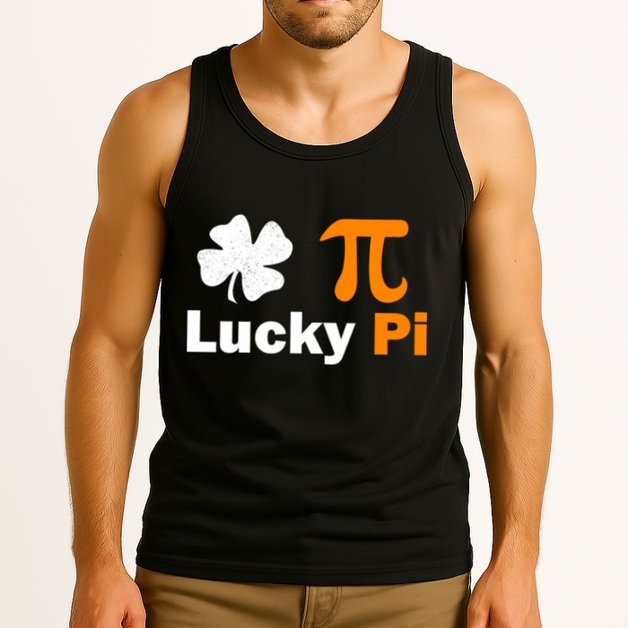 Lucky Pi St. Patrick's Day Clover Tank Top