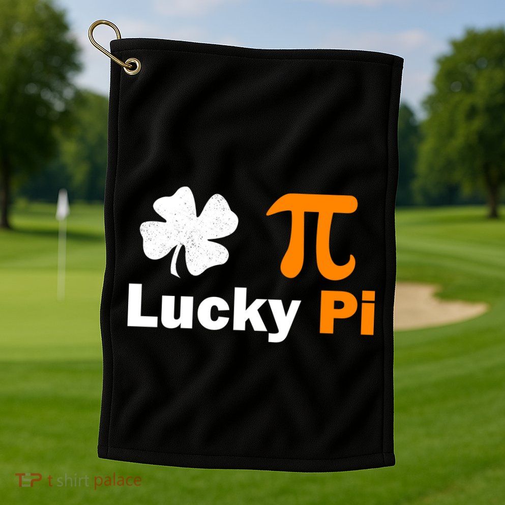 Lucky Pi St. Patrick's Day Clover Golf Towel