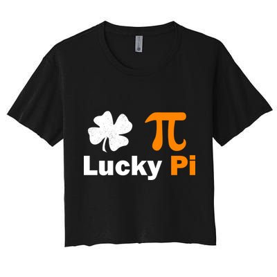 Lucky Pi St. Patrick's Day Clover Crop Top