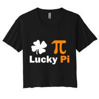 Lucky Pi St. Patrick's Day Clover Women's Crop Top Tee