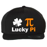 Lucky Pi St. Patrick's Day Clover Wool Snapback Cap