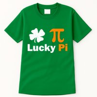 Lucky Pi St. Patrick's Day Clover Tall T-Shirt