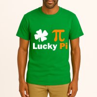 Lucky Pi St. Patrick's Day Clover Tall T-Shirt