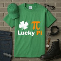 Lucky Pi St. Patrick's Day Clover Tall T-Shirt