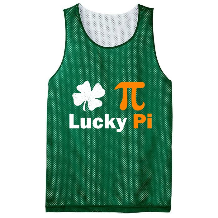 Lucky Pi St. Patrick's Day Clover Mesh Reversible Basketball Jersey Tank