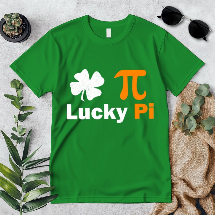 Lucky Pi St. Patrick's Day Clover Premium T-Shirt