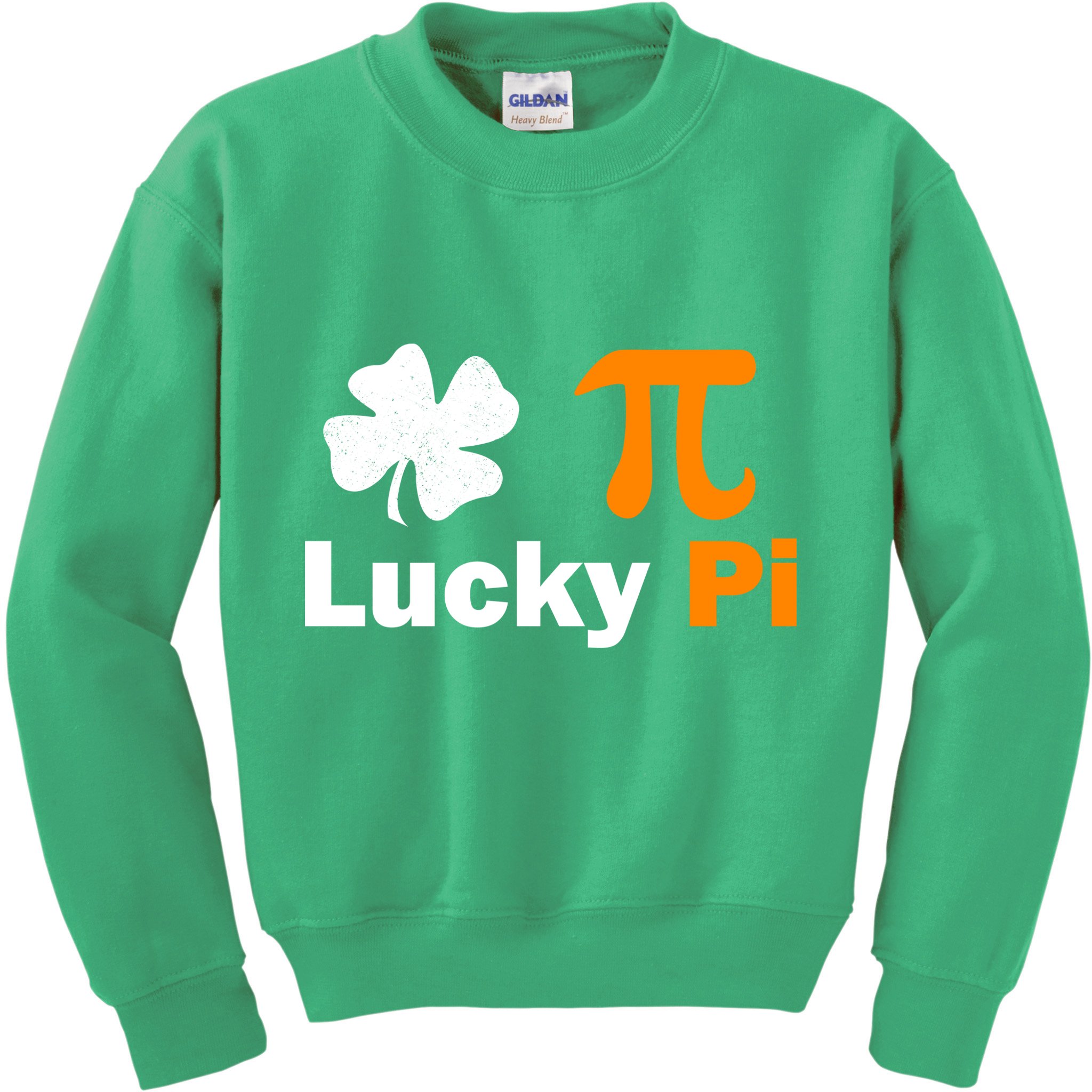 Lucky Pi St. Patrick's Day Clover Kids Sweatshirt