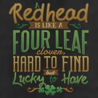Lucky Redhead Four Leaf Clover Cool Comfort Performance Bucket Hat