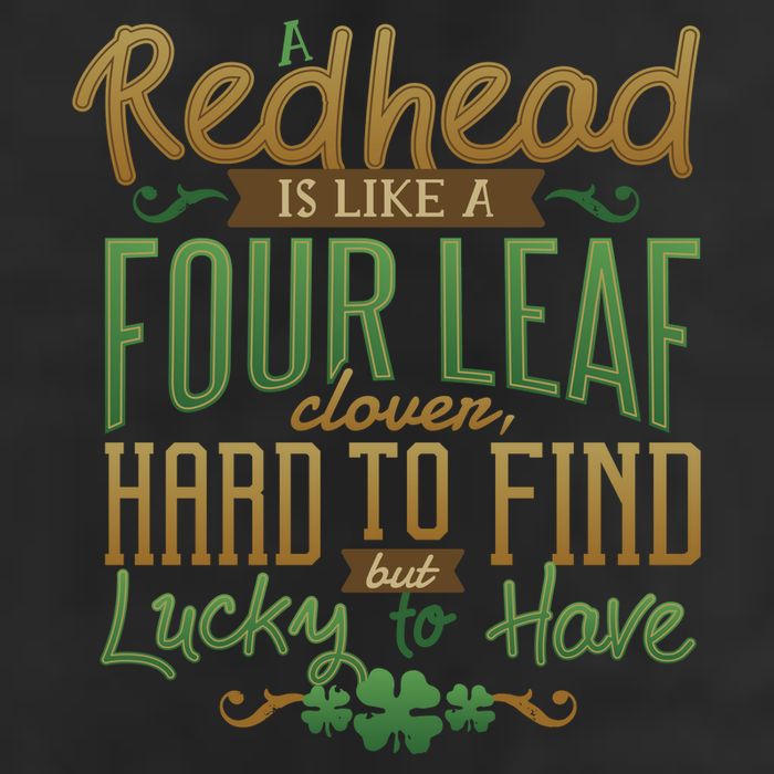 Lucky Redhead Four Leaf Clover Cool Comfort Performance Bucket Hat