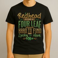 Lucky Redhead Four Leaf Clover T-Shirt
