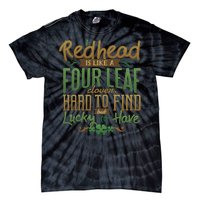 Lucky Redhead Four Leaf Clover Tie-Dye T-Shirt