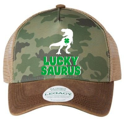 Lucky Saurus Dinosaur  Legacy Tie Dye Trucker Hat