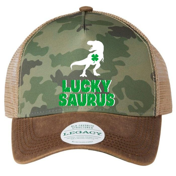 Lucky Saurus Dinosaur  Legacy Tie Dye Trucker Hat