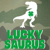 Lucky Saurus Dinosaur  Legacy Tie Dye Trucker Hat