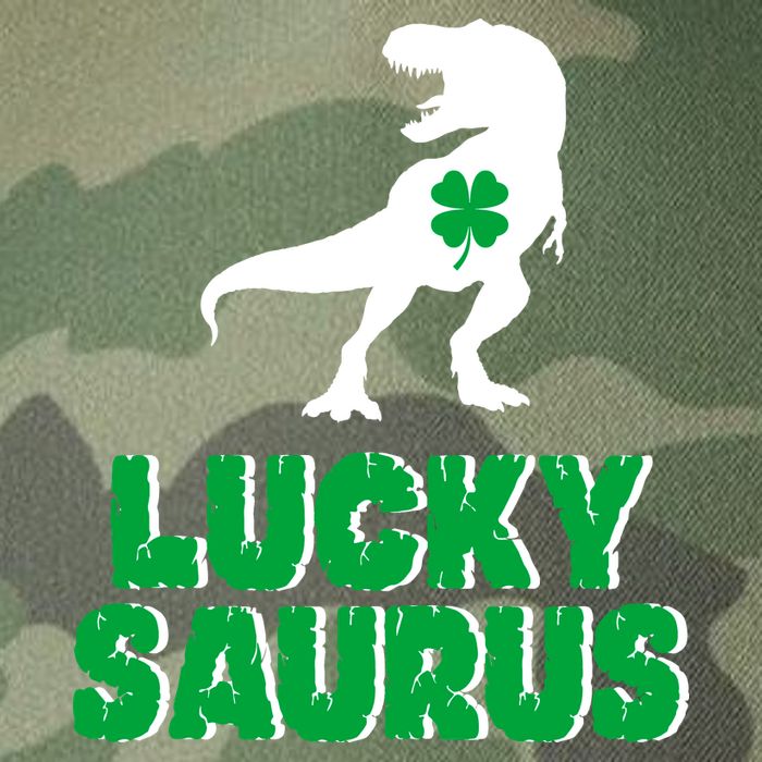 Lucky Saurus Dinosaur  Legacy Tie Dye Trucker Hat