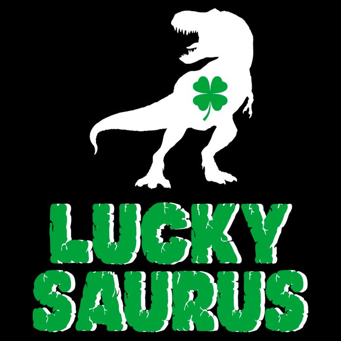 Lucky Saurus Dinosaur  Flexfit Unipanel Trucker Cap