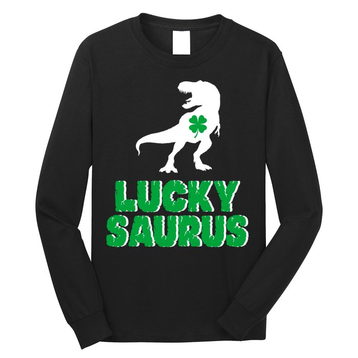 Lucky Saurus Dinosaur  Long Sleeve Shirt