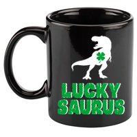 Lucky Saurus Dinosaur  11oz C Handle Ceramic Mug
