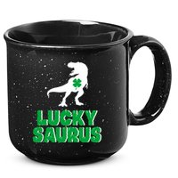 Lucky Saurus Dinosaur  15oz Campfire Ceramic Mug